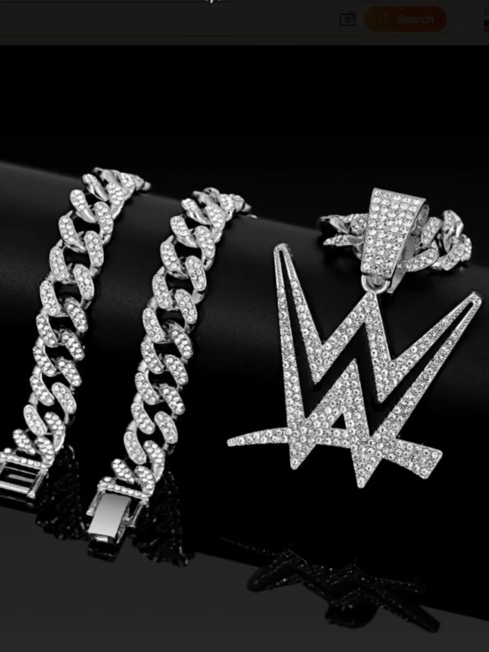 Brand New WWE Hip Hop Style Pendant Necklace